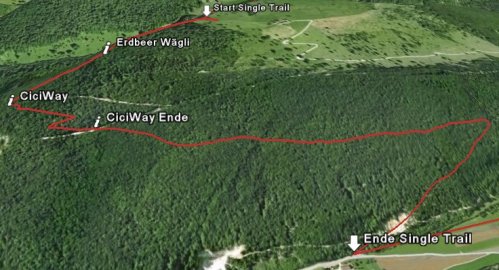 Naturpark Thal CiciWay längster Single Trail in der Region