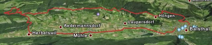 015 - Balsthal - Höngen - Rauchlen - Grossieden - Unt.Tannmatt - 27.3km - 878Hm - 2h