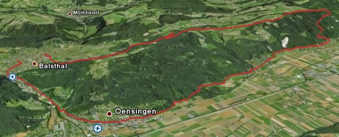 007 - Balsthal - Tiefmatt - Blüemlismatt - Egerkingen 24.75 km - 1098HM - 2h